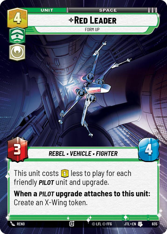 Star Wars: Unlimited: Red Leader - Form Up (Hyperspace Foil) card image