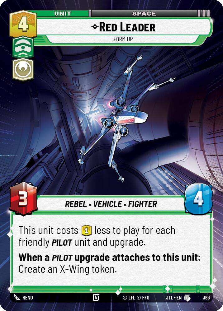 Star Wars: Unlimited: Red Leader - Form Up (Hyperspace) card image