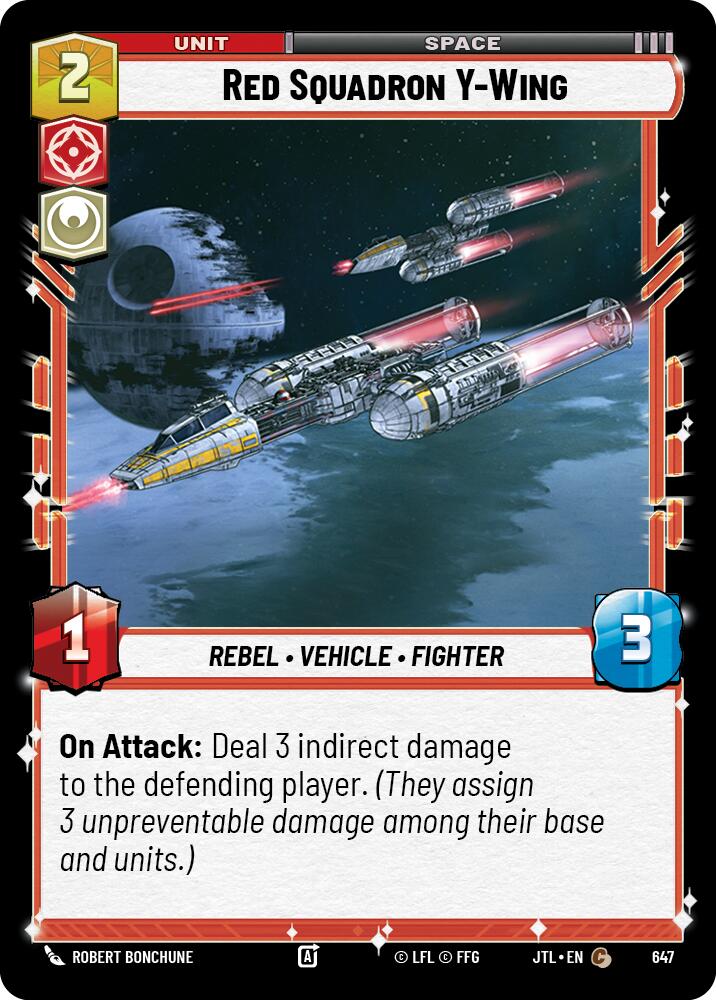 Star Wars: Unlimited: Red Squadron Y-Wing (Foil) card image