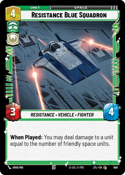 Star Wars: Unlimited: Resistance Blue Squadron (Foil) card image