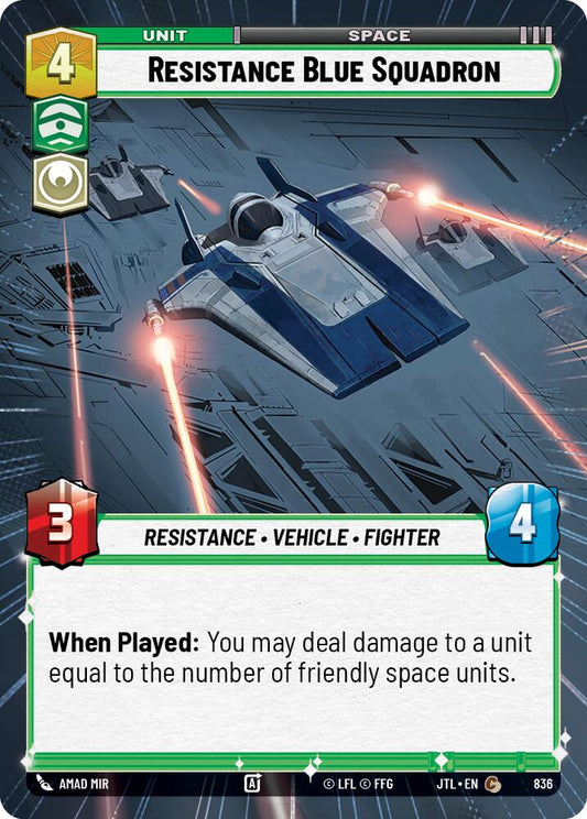 Star Wars: Unlimited: Resistance Blue Squadron (Hyperspace Foil) card image