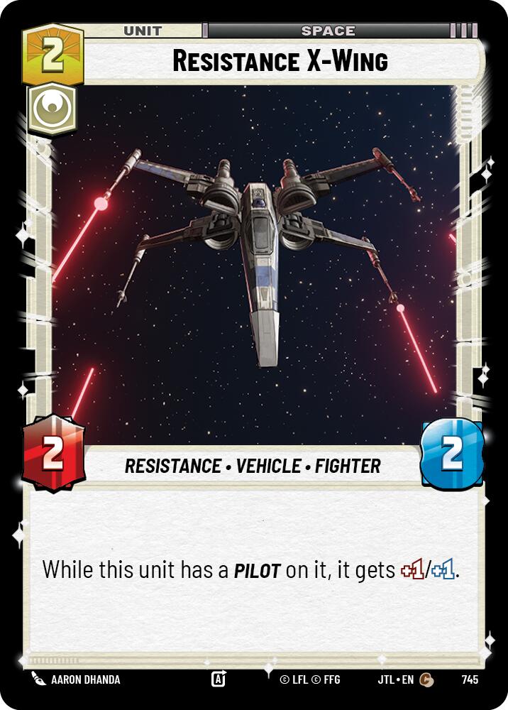 Star Wars: Unlimited: Resistance X-Wing (Foil) card image