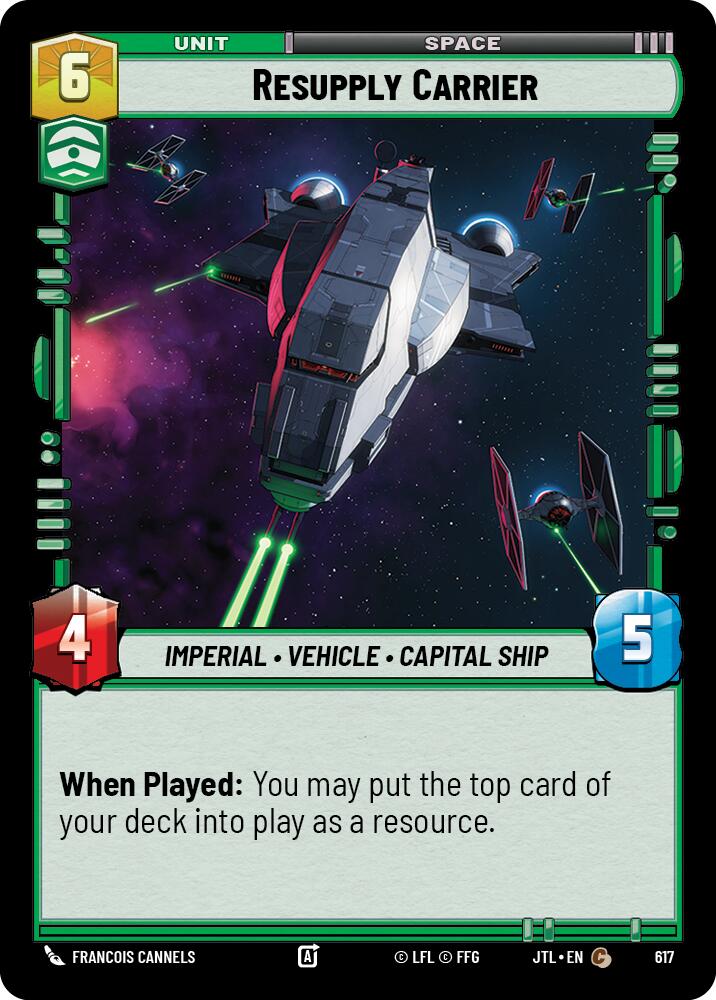 Star Wars: Unlimited: Resupply Carrier (Foil) card image