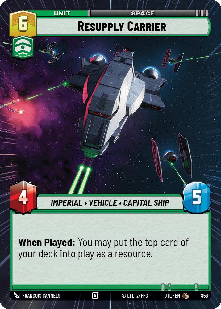 Star Wars: Unlimited: Resupply Carrier (Hyperspace Foil) card image