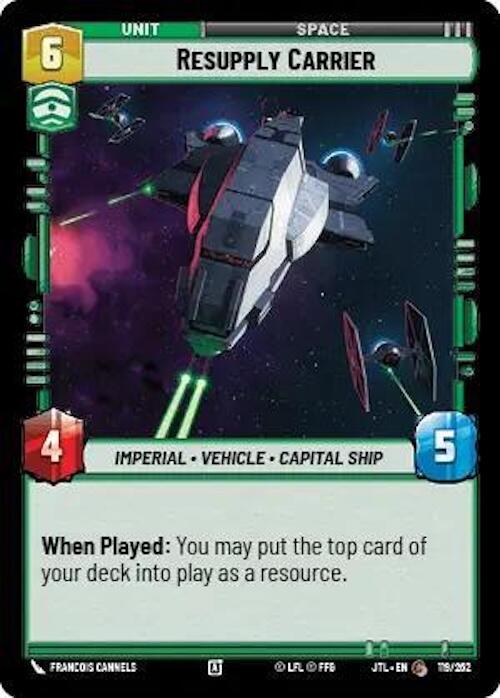 Star Wars: Unlimited: Resupply Carrier card image