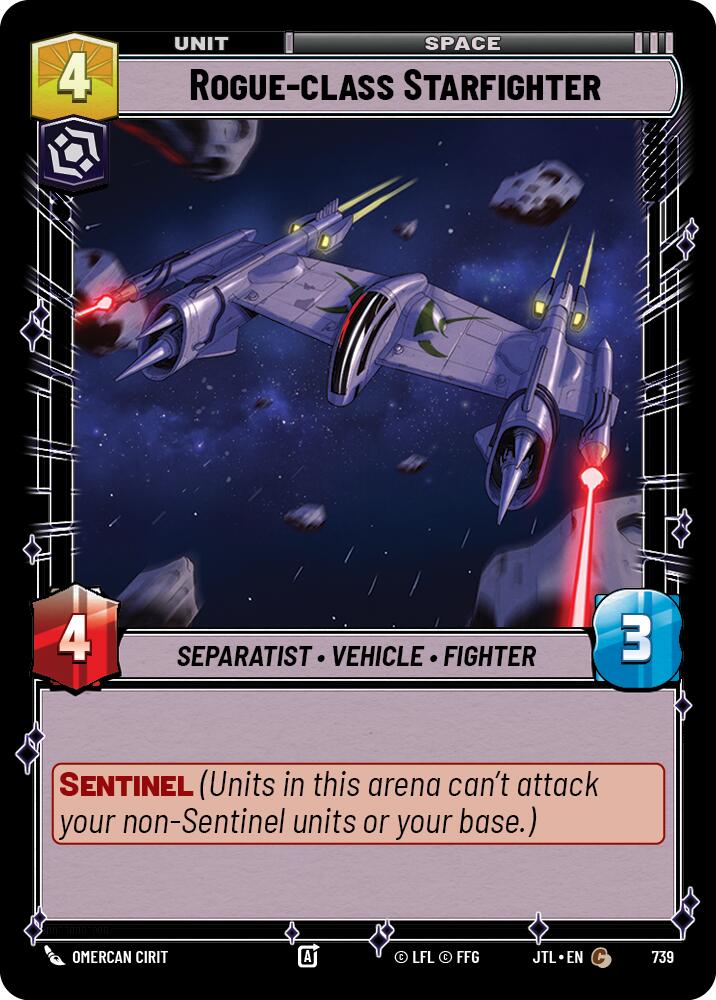 Star Wars: Unlimited: Rogue-class Starfighter (Foil) card image