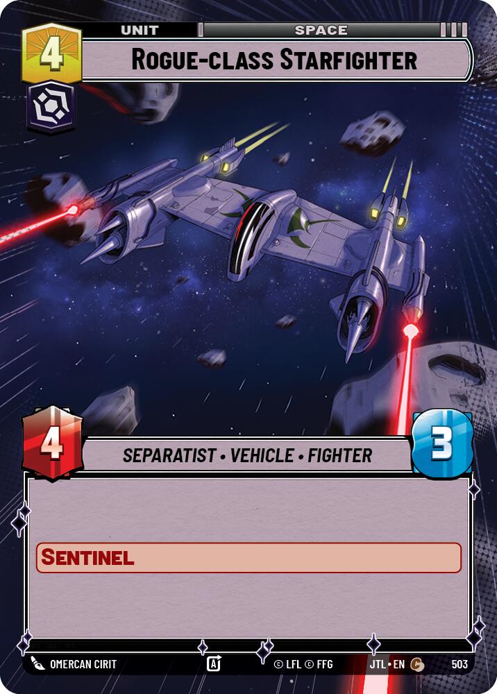 Star Wars: Unlimited: Rogue-class Starfighter (Hyperspace) card image