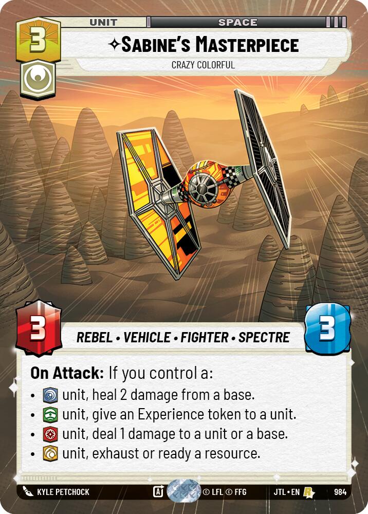 Star Wars: Unlimited: Sabine's Masterpiece - Crazy Colorful (Hyperspace Foil) card image