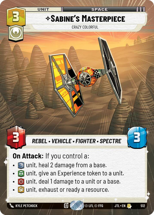 Star Wars: Unlimited: Sabine's Masterpiece - Crazy Colorful (Hyperspace) card image