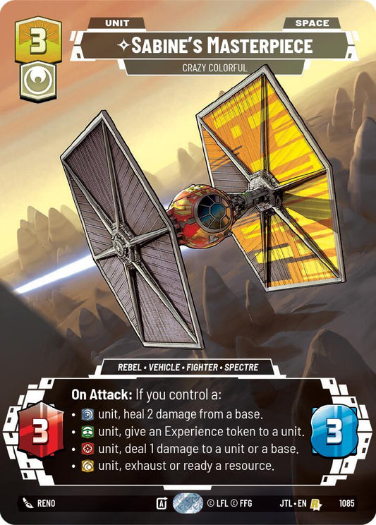 Star Wars: Unlimited: Sabine's Masterpiece - Crazy Colorful (Prestige Foil) card image