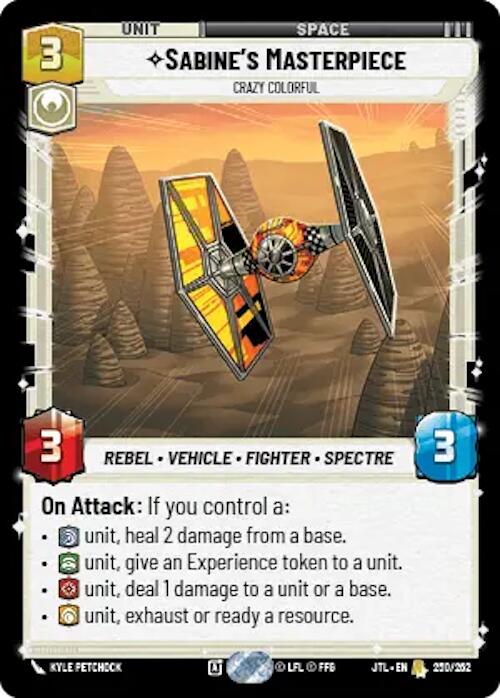 Star Wars: Unlimited: Sabine's Masterpiece - Crazy Colorful card image