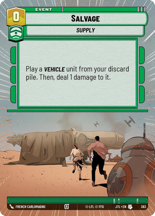 Star Wars: Unlimited: Salvage (Hyperspace) card image