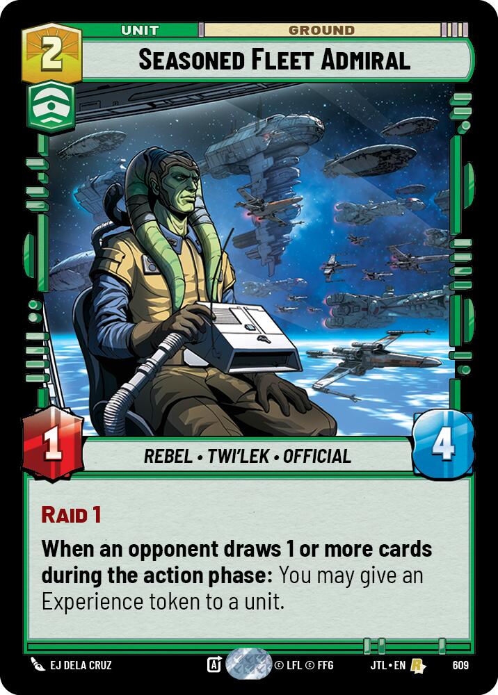 Star Wars: Unlimited: Seasoned Fleet Admiral (Foil) card image