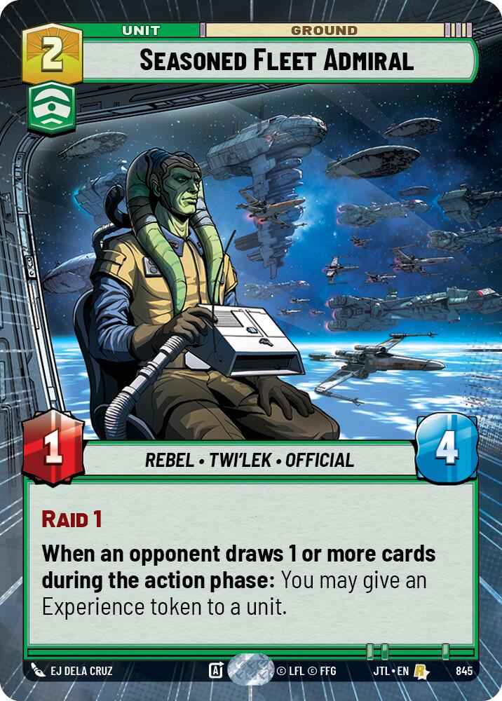 Star Wars: Unlimited: Seasoned Fleet Admiral (Hyperspace Foil) card image