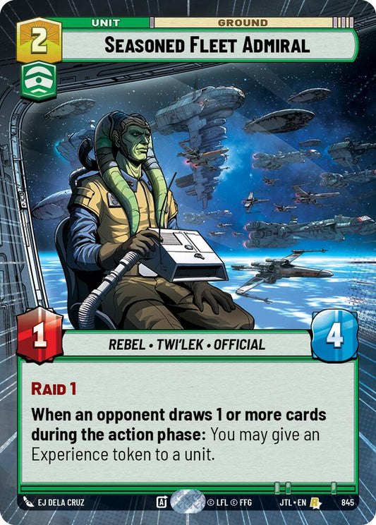 Star Wars: Unlimited: Seasoned Fleet Admiral (Hyperspace Foil) card image