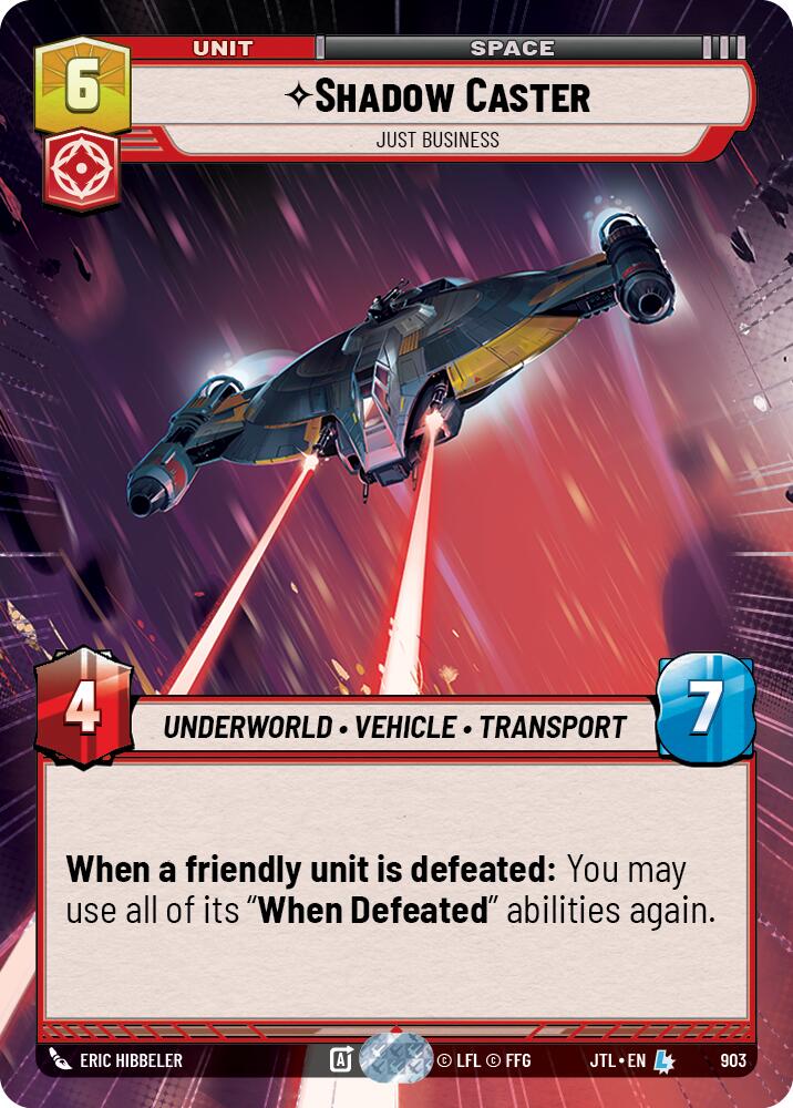 Star Wars: Unlimited: Shadow Caster - Just Business (Hyperspace Foil) card image