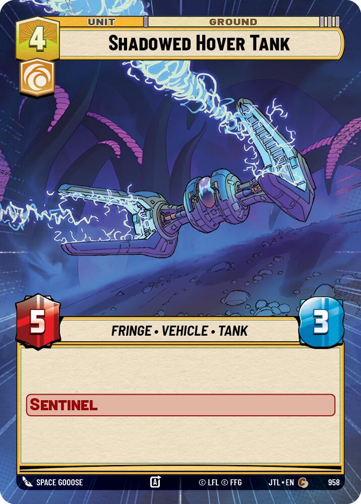 Star Wars: Unlimited: Shadowed Hover Tank (Hyperspace Foil) card image