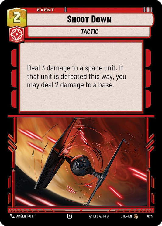 Star Wars: Unlimited: Shoot Down (Foil) card image