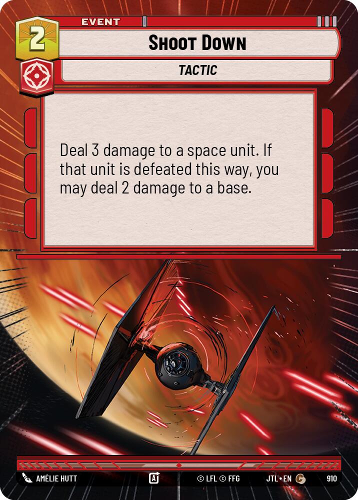 Star Wars: Unlimited: Shoot Down (Hyperspace Foil) card image