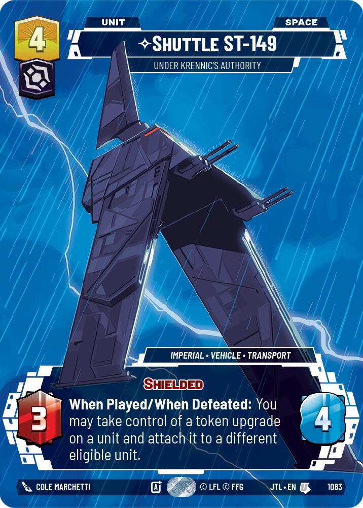 Star Wars: Unlimited: Shuttle ST-149 - Under Krennic's Authority (Prestige Foil) card image