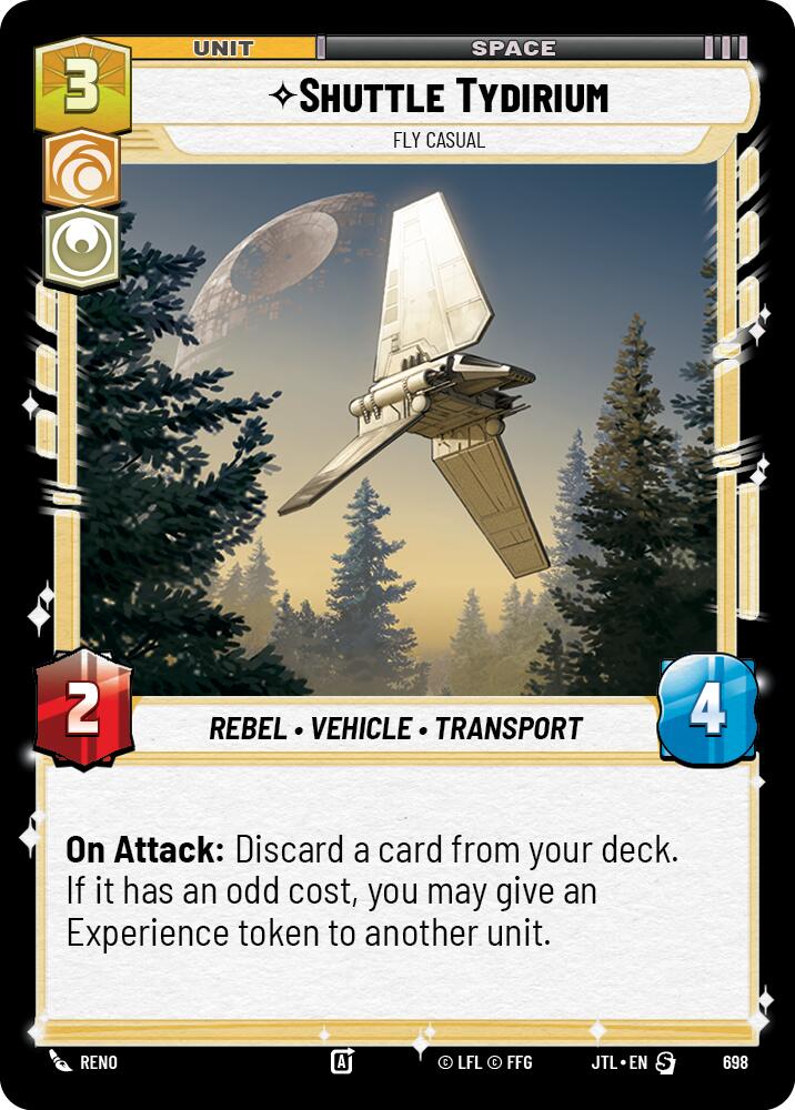 Star Wars: Unlimited: Shuttle Tydirium - Fly Casual (Foil) card image