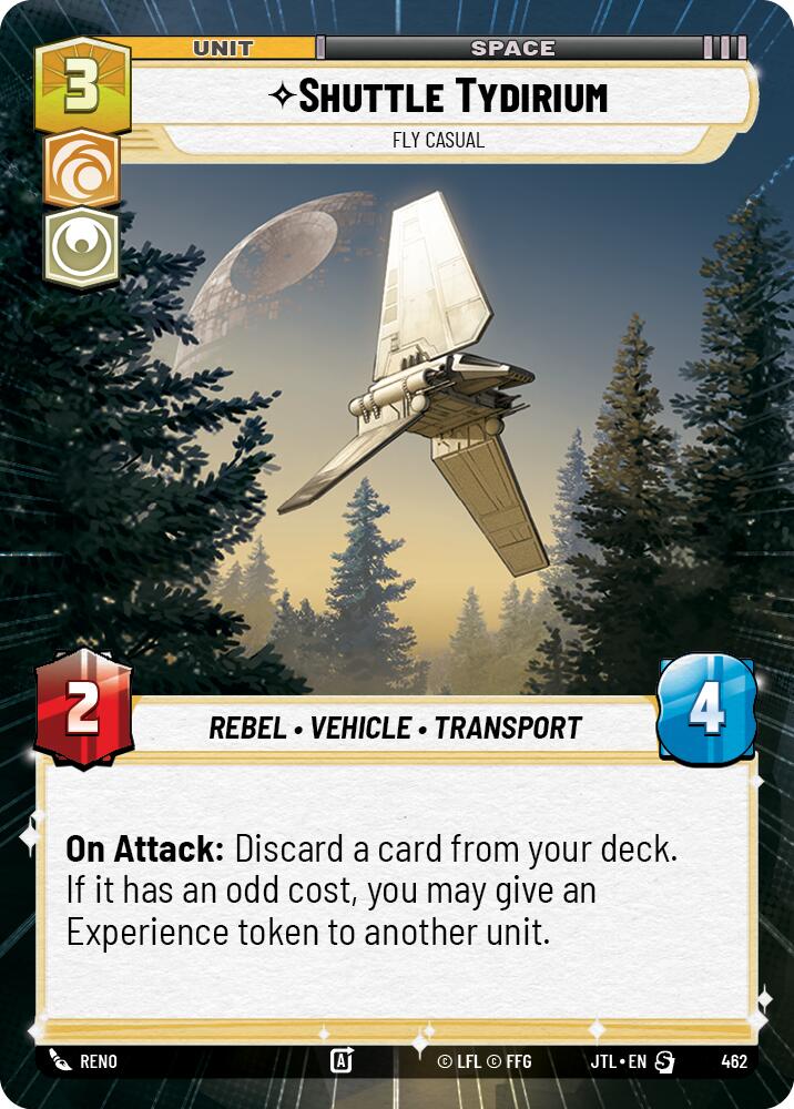 Star Wars: Unlimited: Shuttle Tydirium - Fly Casual (Hyperspace) card image