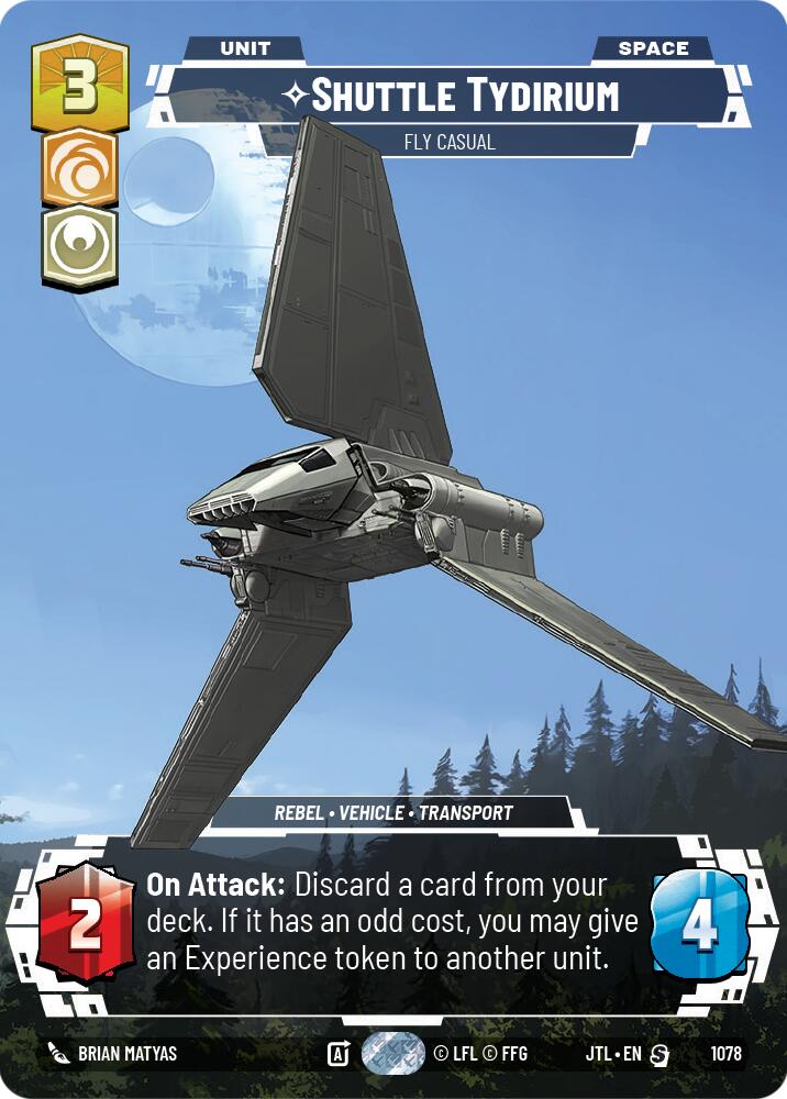 Star Wars: Unlimited: Shuttle Tydirium - Fly Casual (Prestige Foil) card image