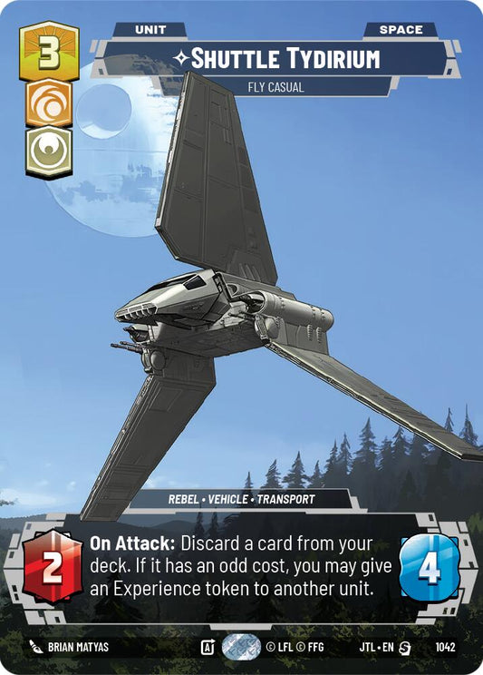 Star Wars: Unlimited: Shuttle Tydirium - Fly Casual (Prestige) card image