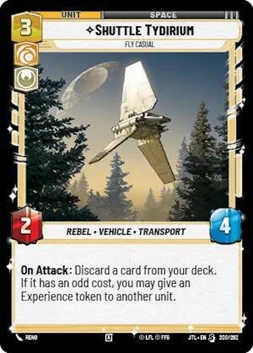 Star Wars: Unlimited: Shuttle Tydirium - Fly Casual card image