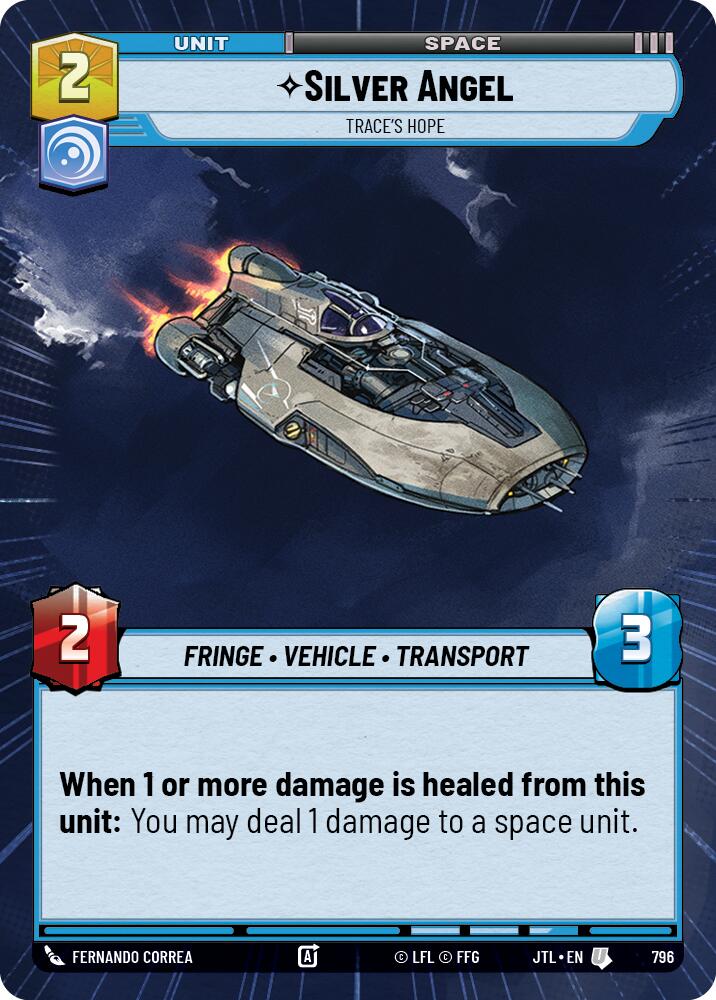 Star Wars: Unlimited: Silver Angel - Trace's Hope (Hyperspace Foil) card image