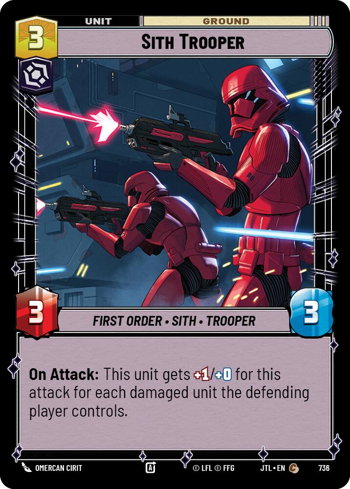 Star Wars: Unlimited: Sith Trooper (Foil) card image