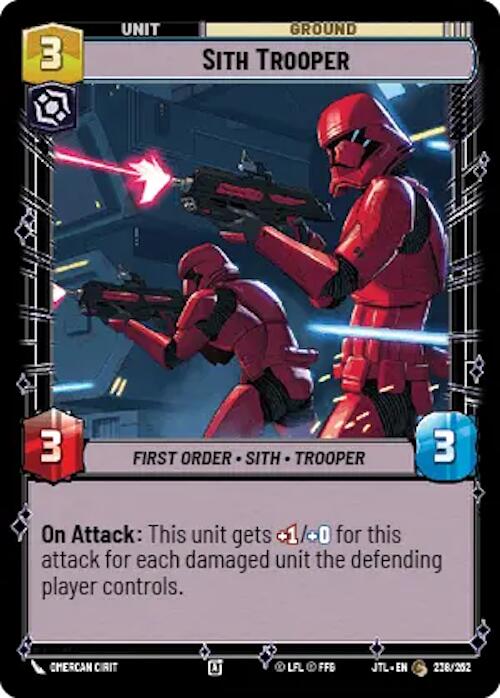 Star Wars: Unlimited: Sith Trooper card image