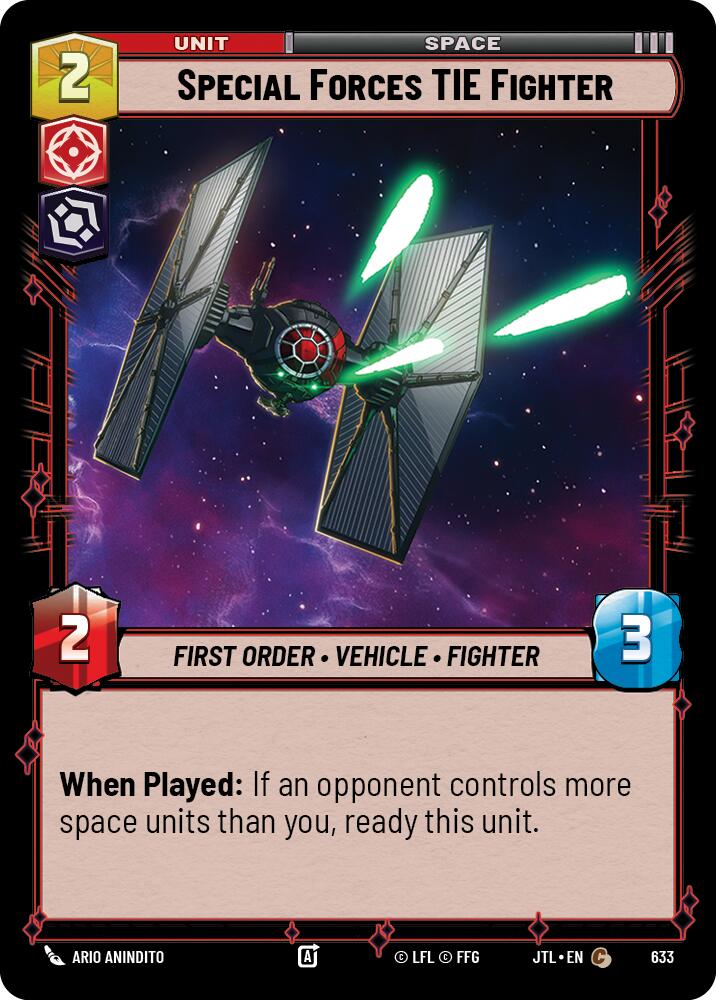 Star Wars: Unlimited: Special Forces TIE Fighter (Foil) card image