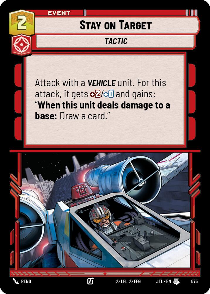 Star Wars: Unlimited: Stay on Target (Foil) card image