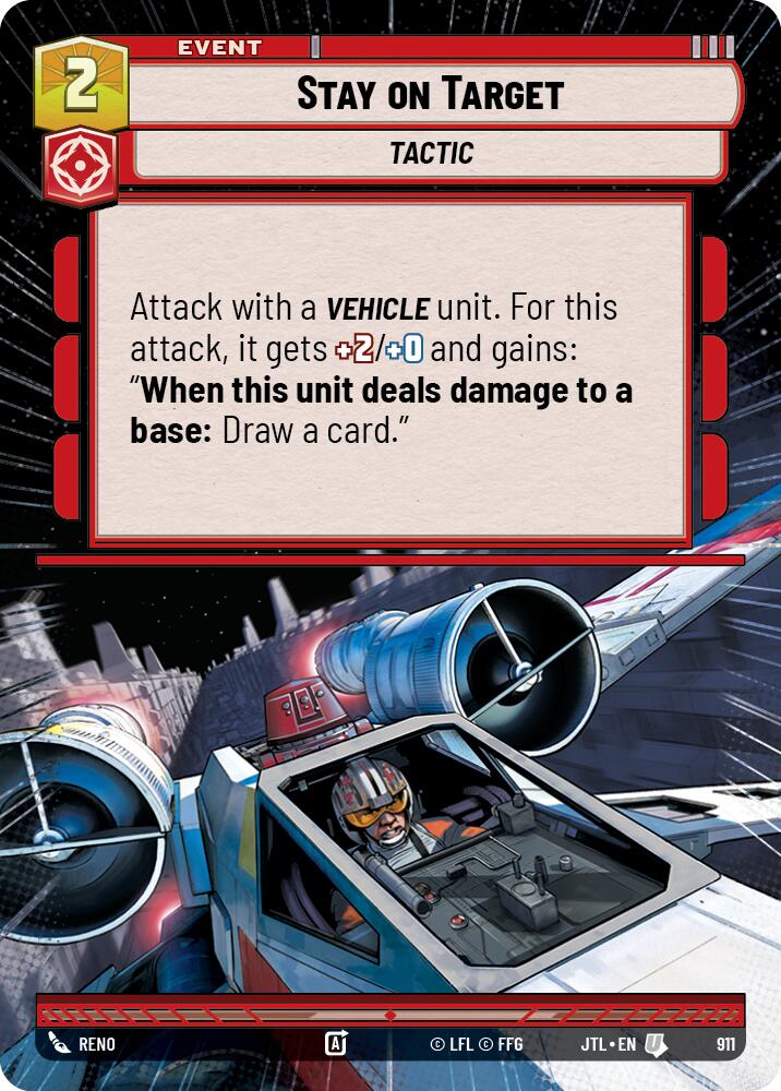 Star Wars: Unlimited: Stay on Target (Hyperspace Foil) card image