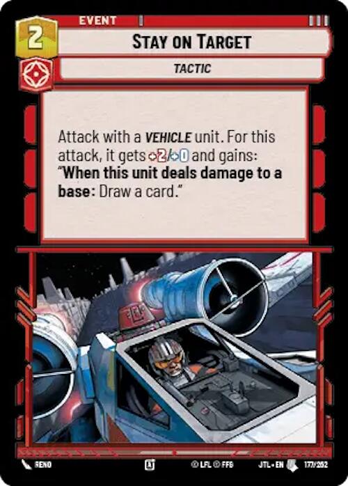 Star Wars: Unlimited: Stay on Target card image