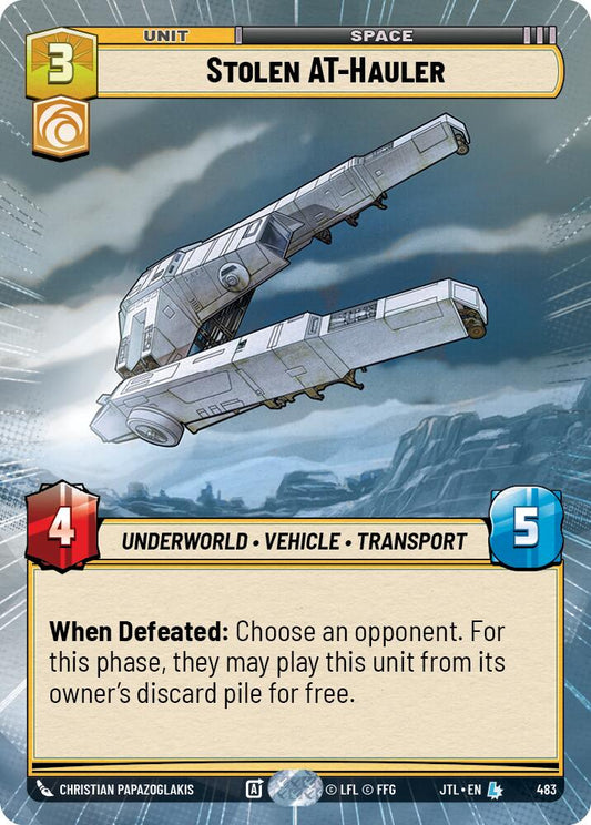 Star Wars: Unlimited: Stolen AT-Hauler (Hyperspace) card image