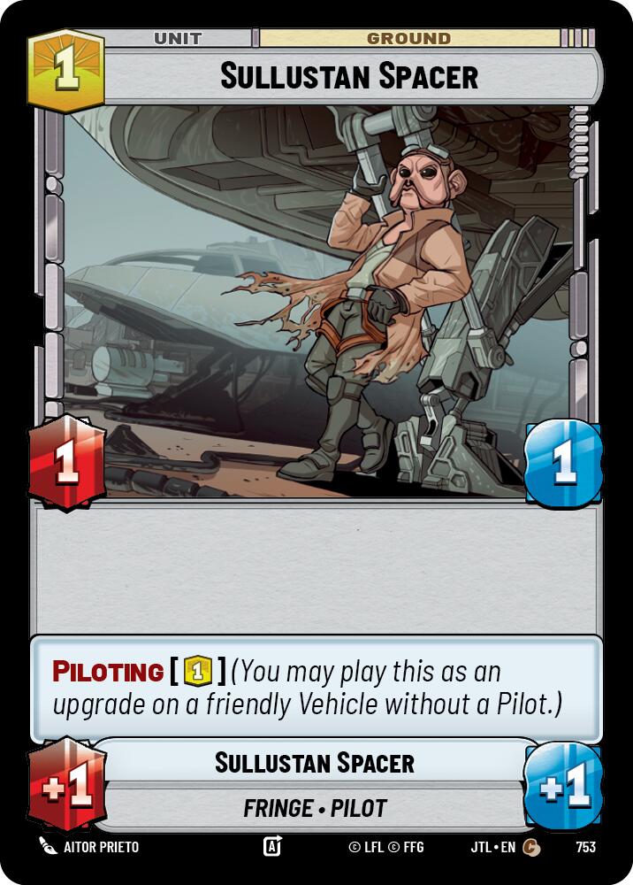 Star Wars: Unlimited: Sullustan Spacer (Foil) card image