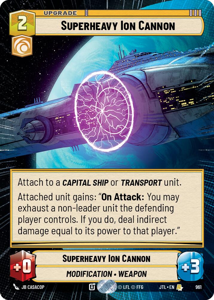 Star Wars: Unlimited: Superheavy Ion Cannon (Hyperspace Foil) card image