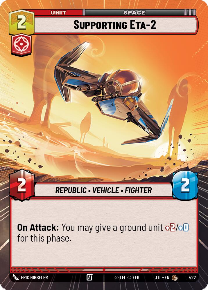 Star Wars: Unlimited: Supporting Eta-2 (Hyperspace) card image