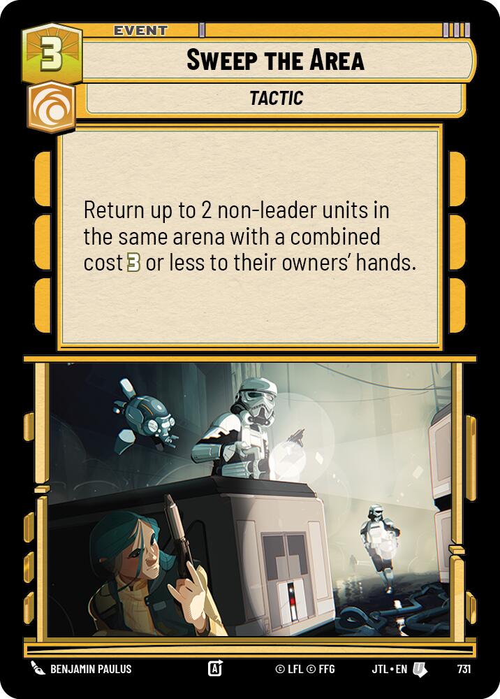 Star Wars: Unlimited: Sweep the Area (Foil) card image