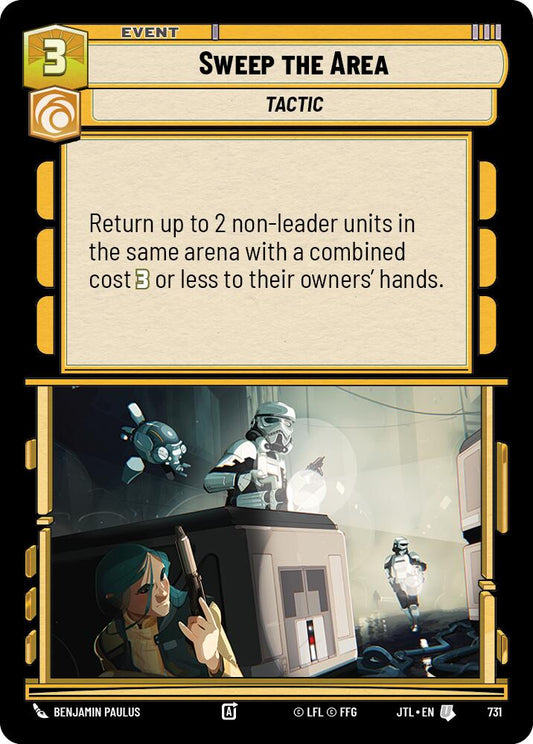 Star Wars: Unlimited: Sweep the Area (Foil) card image