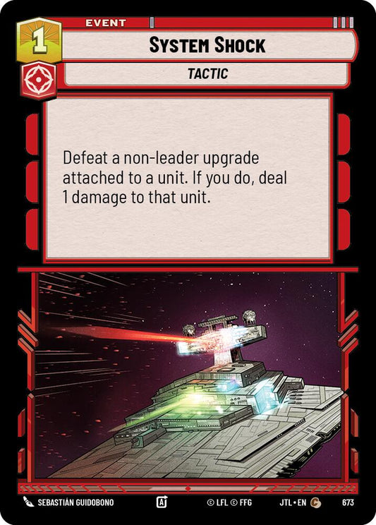 Star Wars: Unlimited: System Shock (Foil) card image