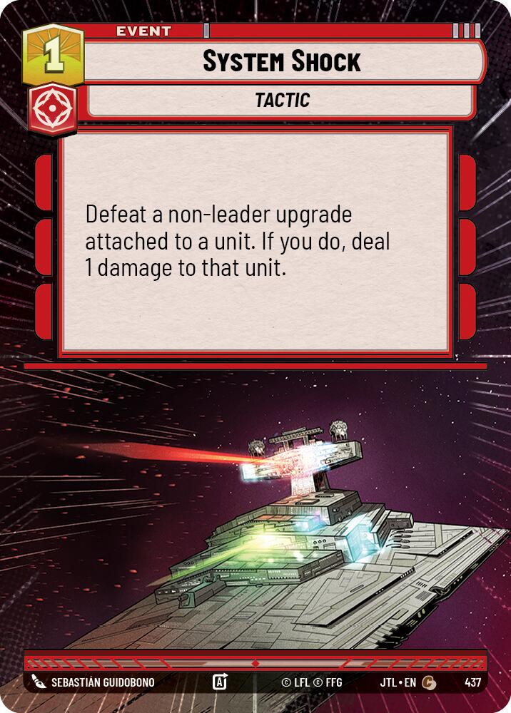 Star Wars: Unlimited: System Shock (Hyperspace) card image