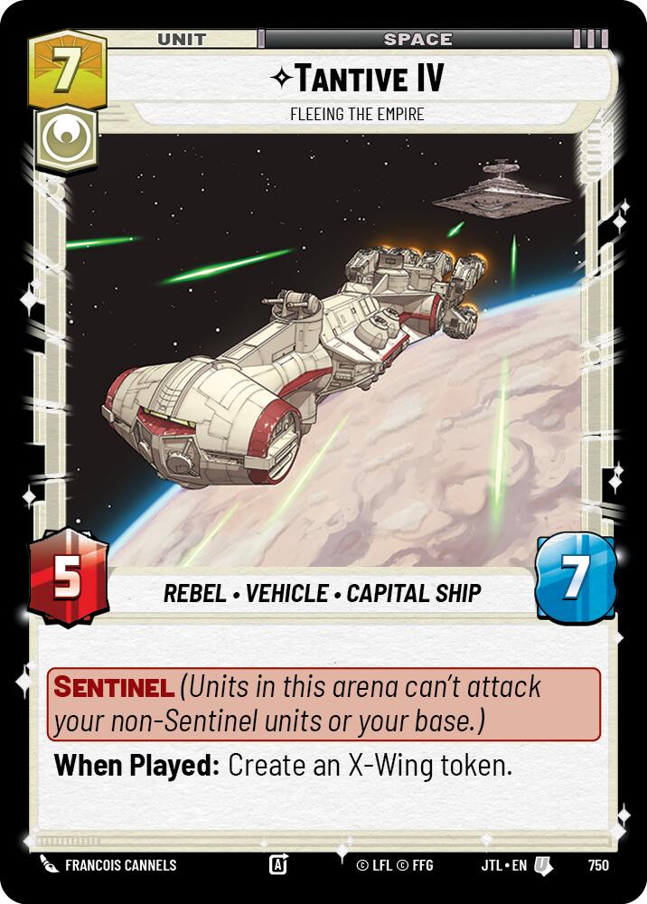 Star Wars: Unlimited: Tantive IV - Fleeing the Empire (Foil) card image