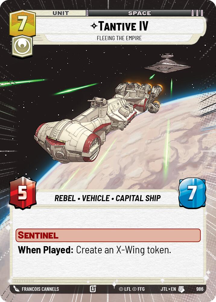 Star Wars: Unlimited: Tantive IV - Fleeing the Empire (Hyperspace Foil) card image