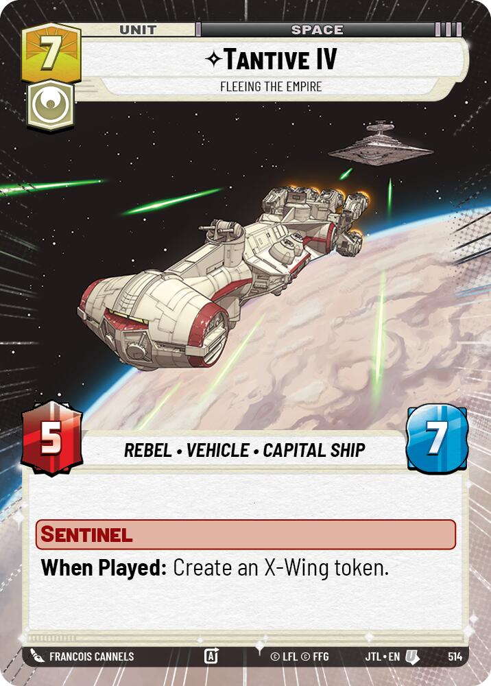 Star Wars: Unlimited: Tantive IV - Fleeing the Empire (Hyperspace) card image