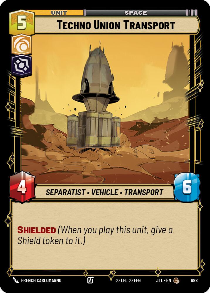 Star Wars: Unlimited: Techno Union Transport (Foil) card image