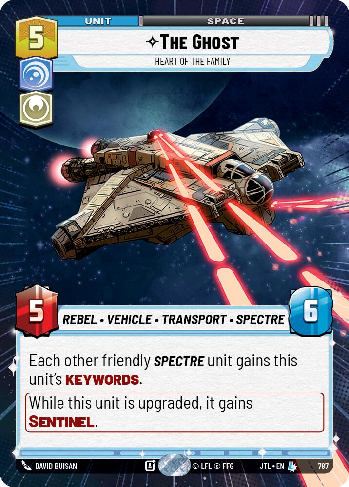 Star Wars: Unlimited: The Ghost - Heart of the Family (Hyperspace Foil) card image