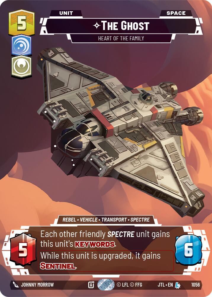 Star Wars: Unlimited: The Ghost - Heart of the Family (Prestige Foil) card image